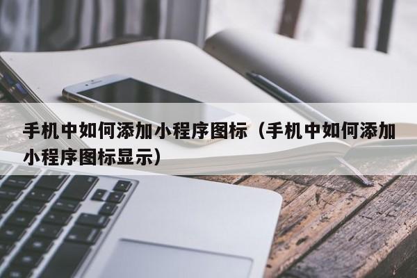 手机中如何添加小程序图标（手机中如何添加小程序图标显示）