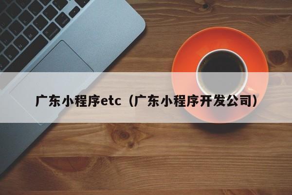 广东小程序etc（广东小程序开发公司）