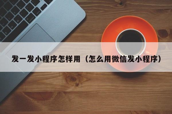 发一发小程序怎样用（怎么用微信发小程序）