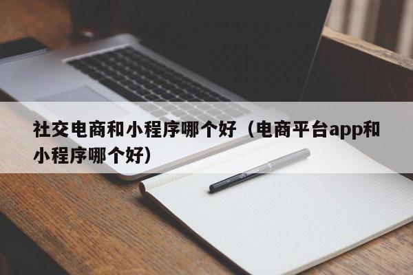 社交电商和小程序哪个好（电商平台app和小程序哪个好）