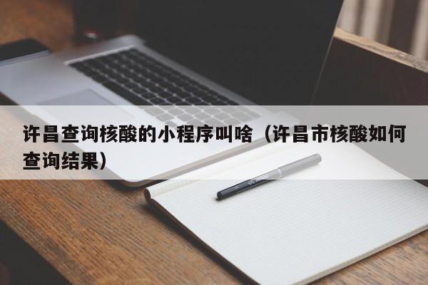 许昌查询核酸的小程序叫啥（许昌市核酸如何查询结果）