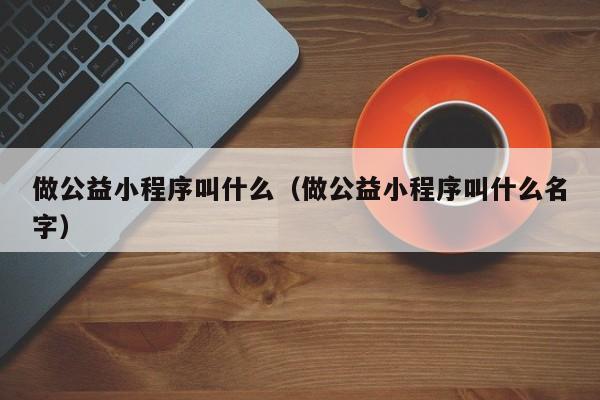 做公益小程序叫什么（做公益小程序叫什么名字）