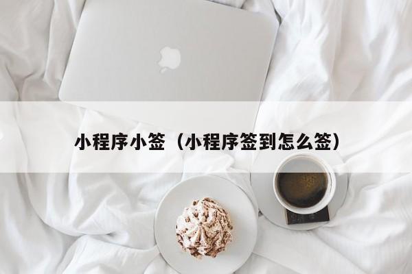 小程序小签（小程序签到怎么签）