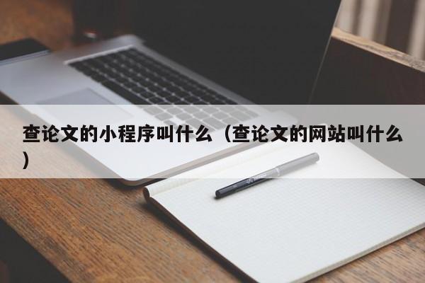 查论文的小程序叫什么（查论文的网站叫什么）